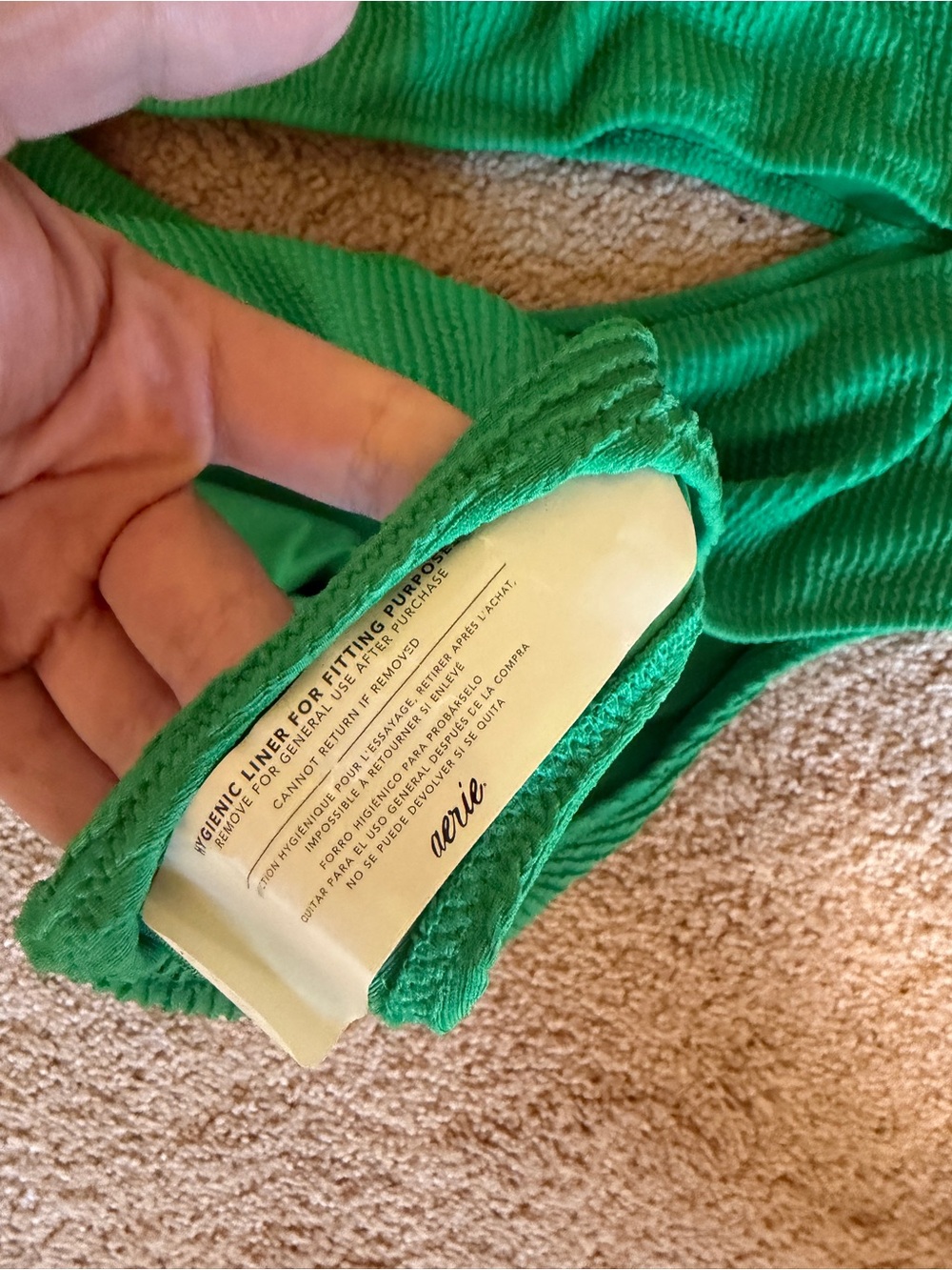 Aerie Crinkle Full Coverage Swimsuit XL - Picture 3 of 5